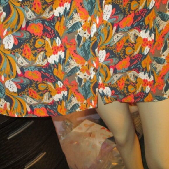 Vtg Caffe Marrakesh Tunic Top Size 2X Smocked Button Sleeveless Flowy Artsy Boho - Picture 5 of 11